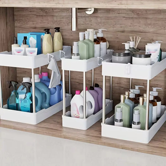 3pcs Under Sink Storage Organizers