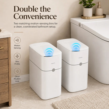Touchless Trash Can with Auto Bag-Suction