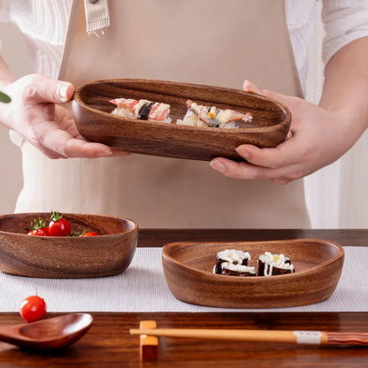 Walnut Wood Boat Shaped Bowl