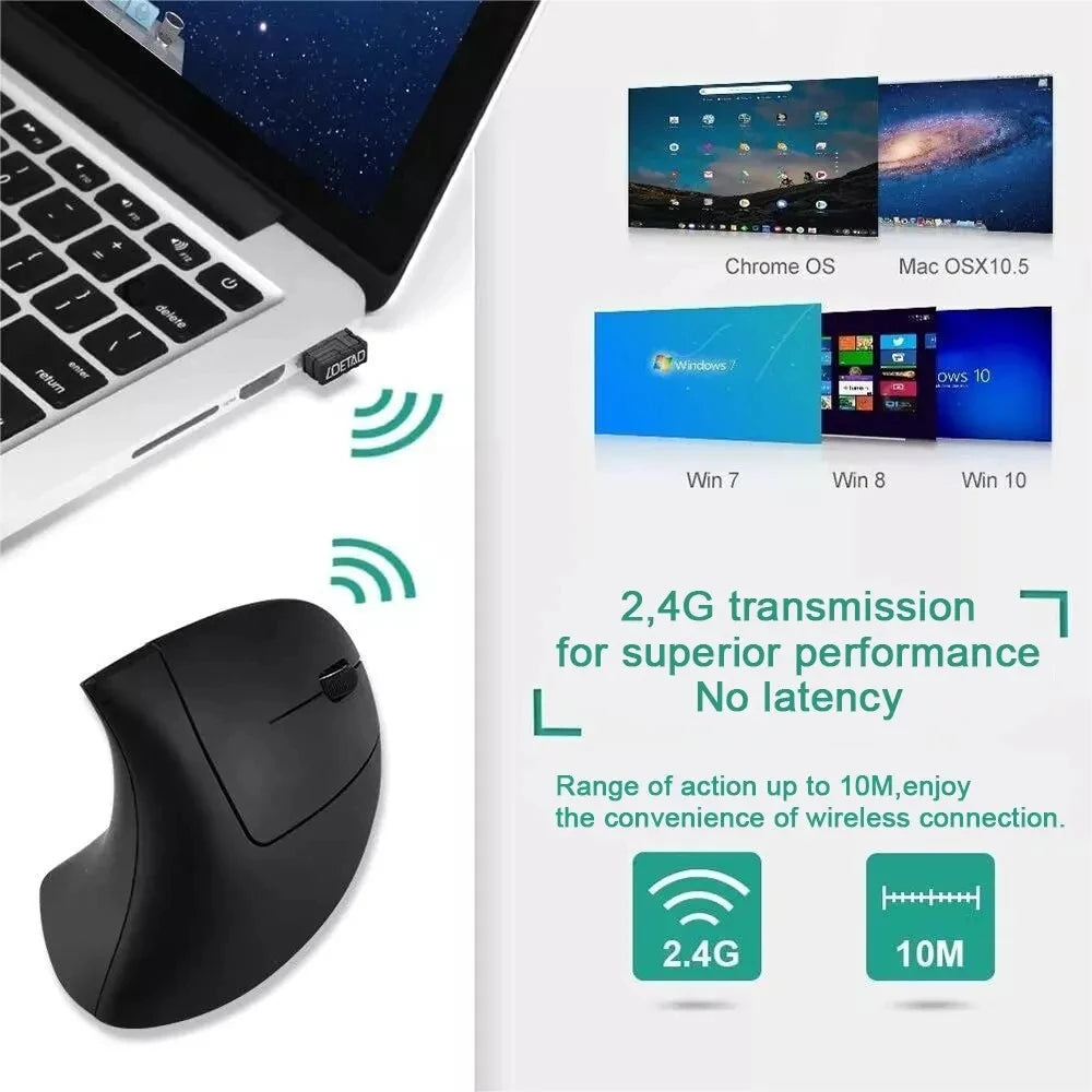Ergonomic Wireless Optical Mouse