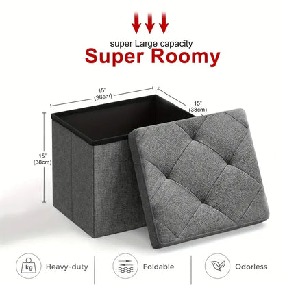 Heavy-Duty, Multi-Purpose Storage Ottoman