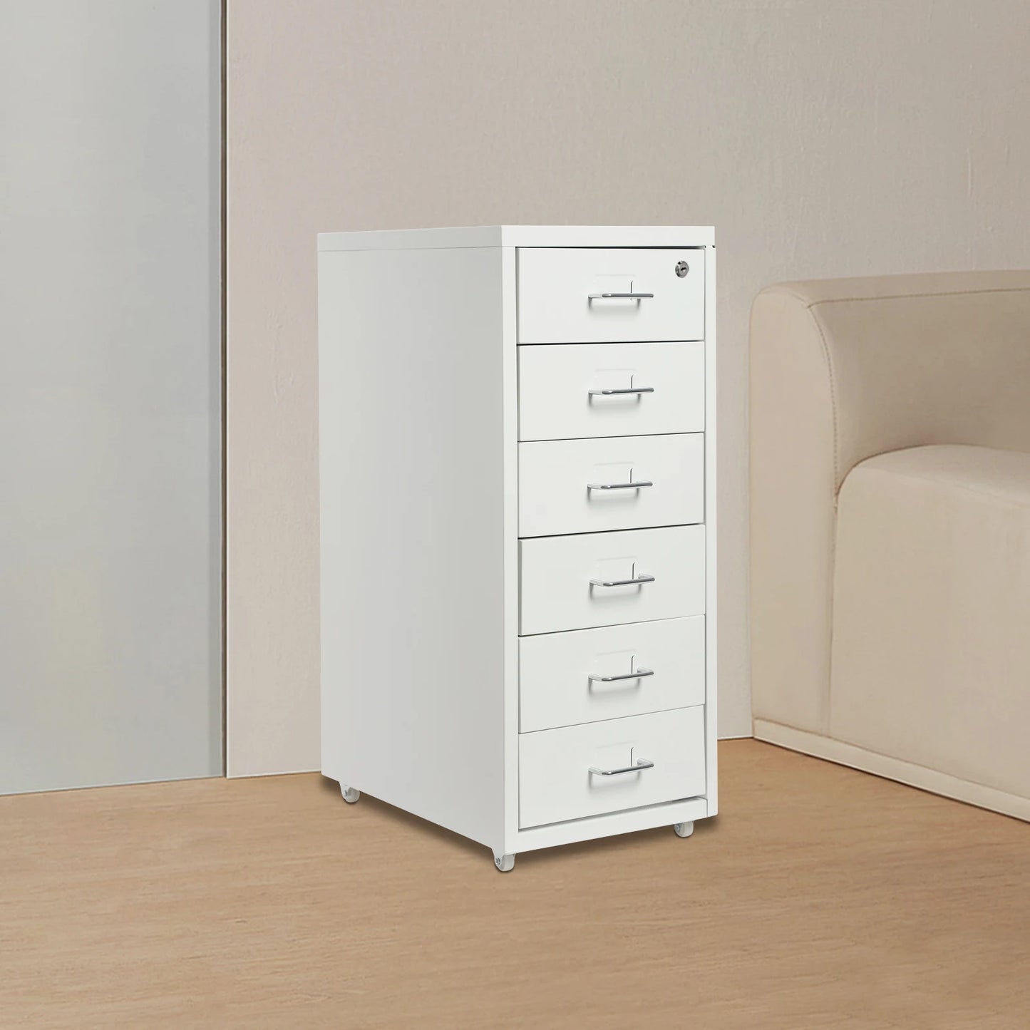 6 Drawer Locking Cabinet