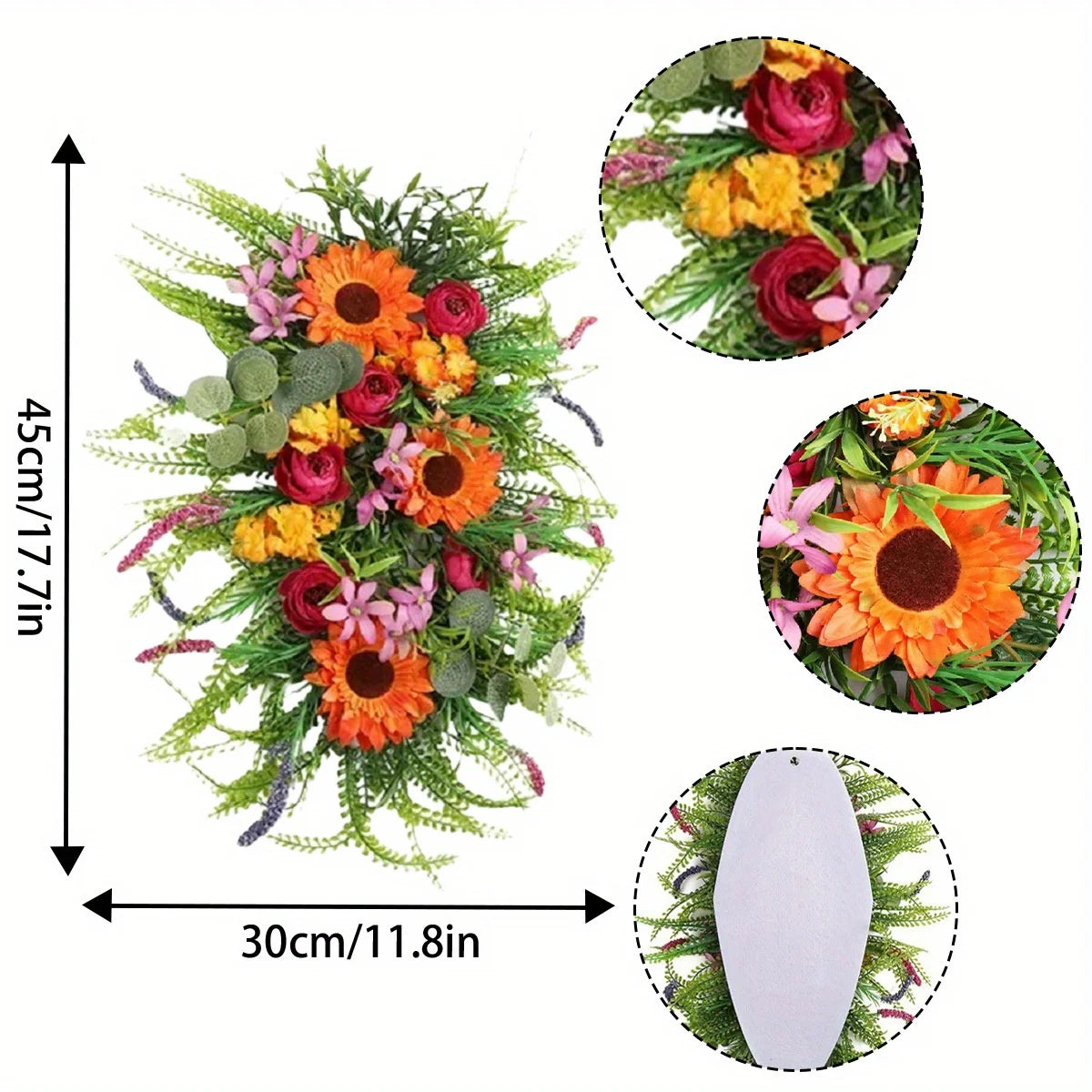 Wildflower Swag Wreath