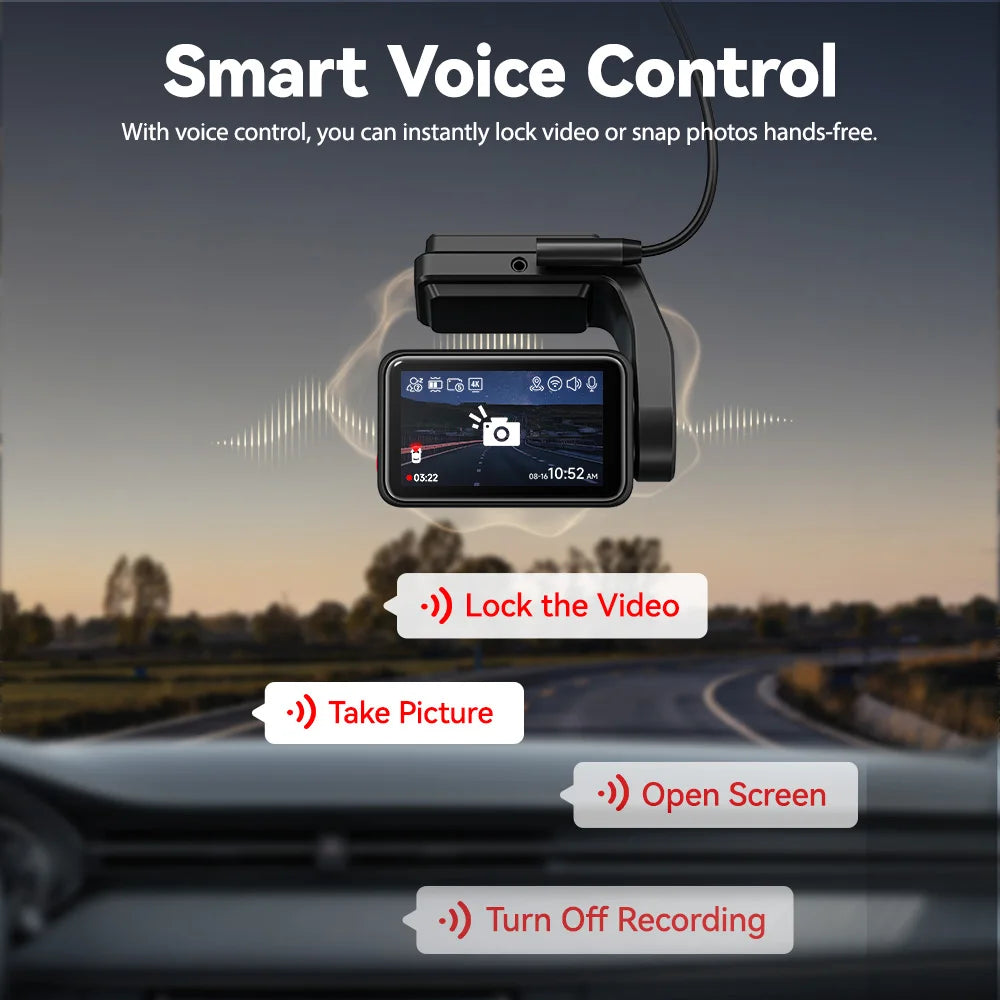 4k Dash Cam Front and Rear Drive Recorder