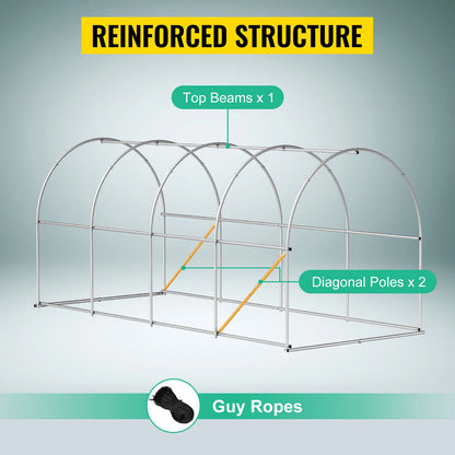 Galvanized Frame & Waterproof Cover Greenhouse