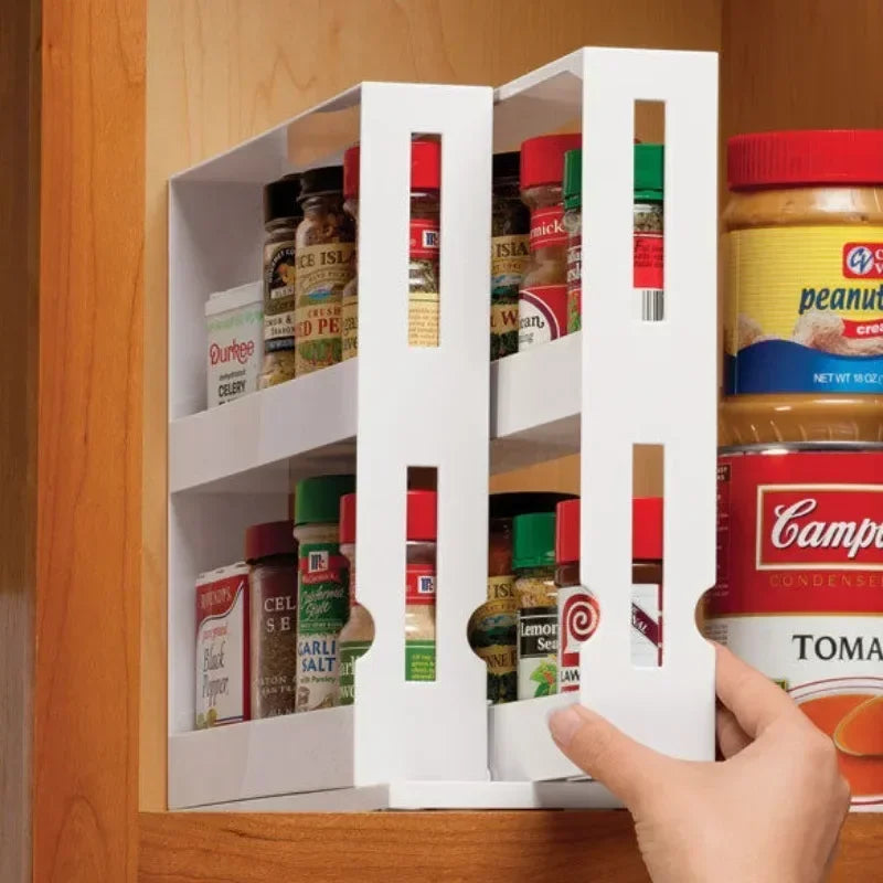 Multi-Function 2 Tier Rotating Spice Rack