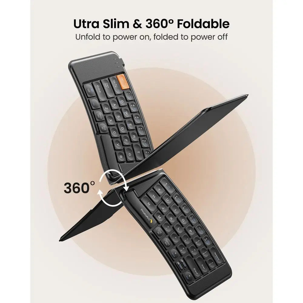 Portable Folding Bluetooth Keyboard Mouse Combo