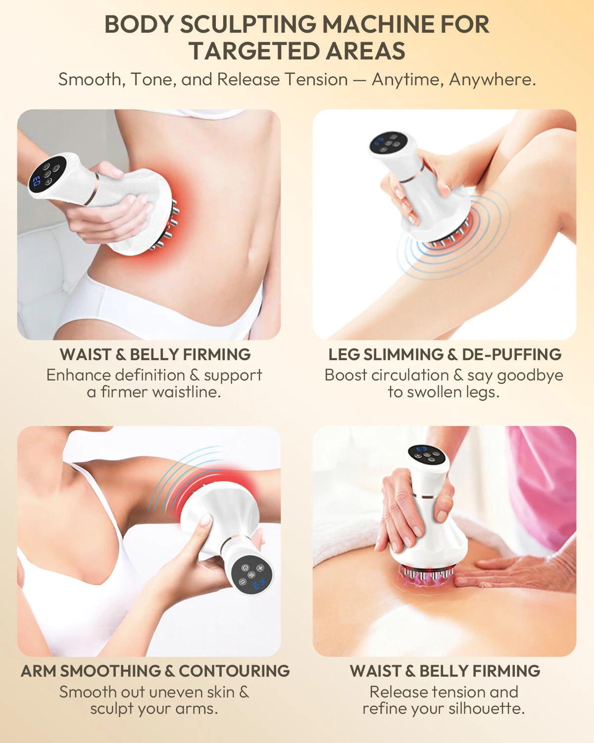 Lymphatic Drainage Massager & Anti-Cellulite Tool