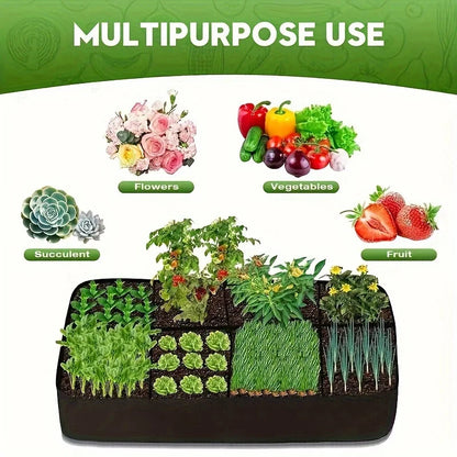 3x6 ft 128 Gallon Raised Garden Bed