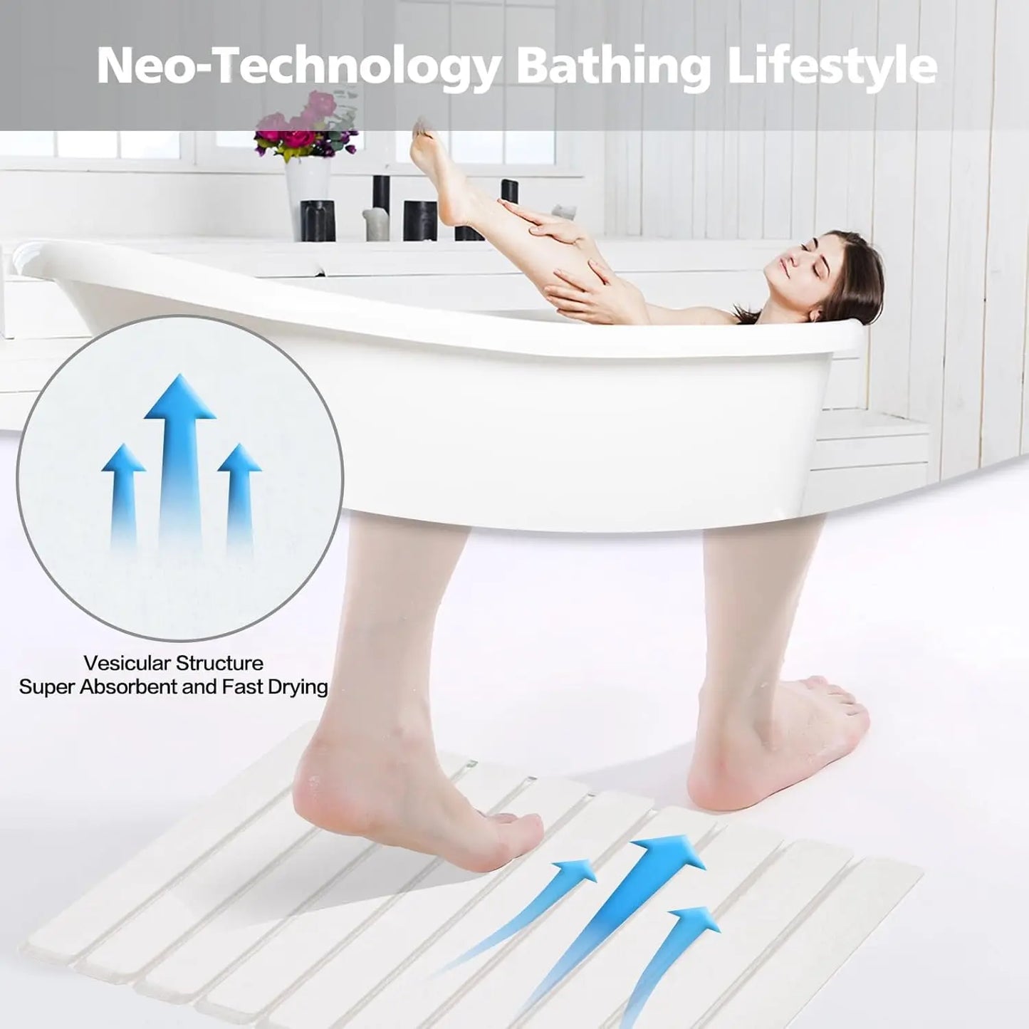Foldable Diatomite Bath Mat