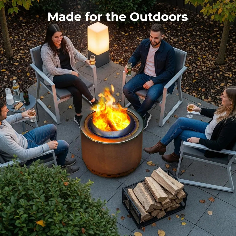 20" Smokeless Dual Flame Fire Pit