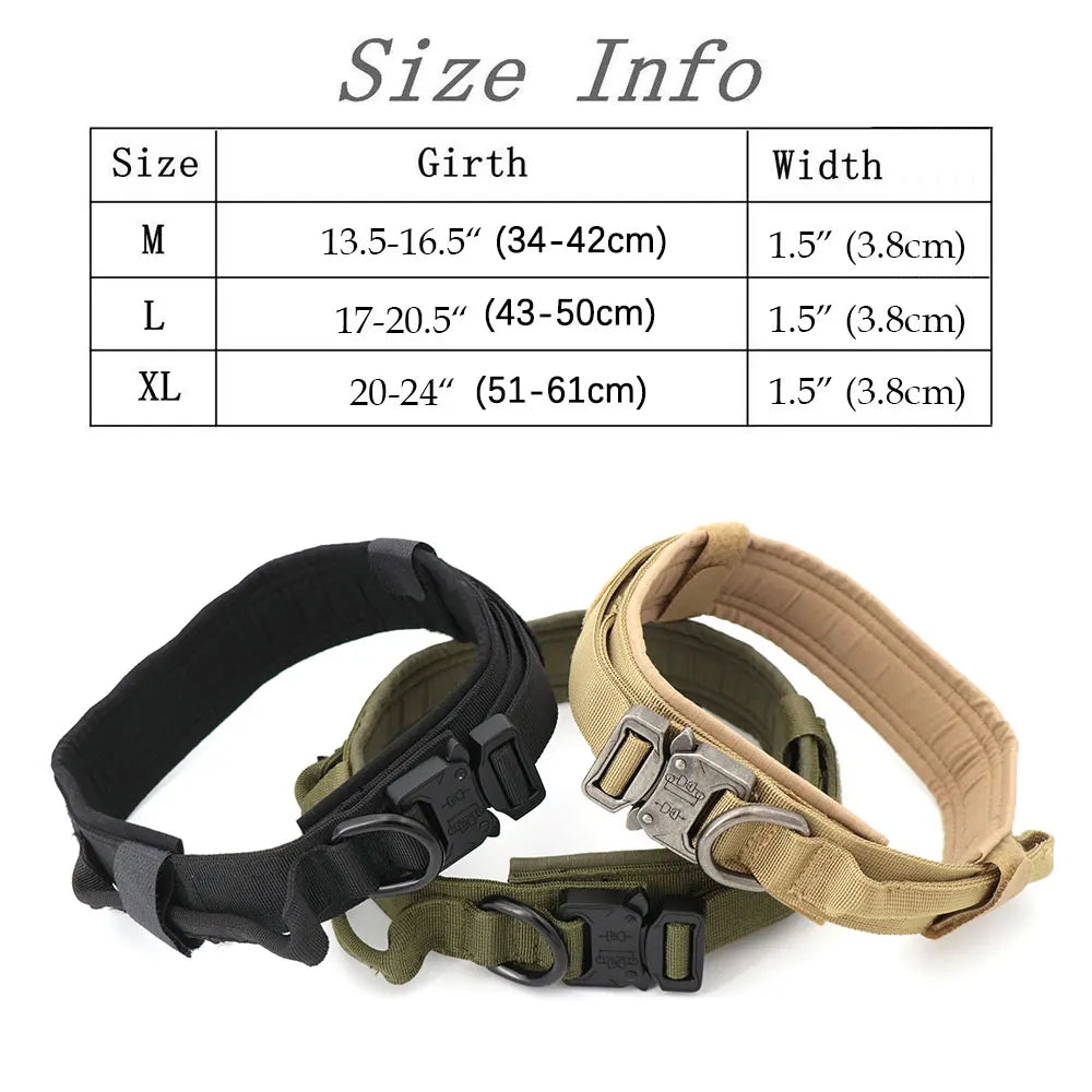Adjustable Tactical Dog Training Collar/Leash