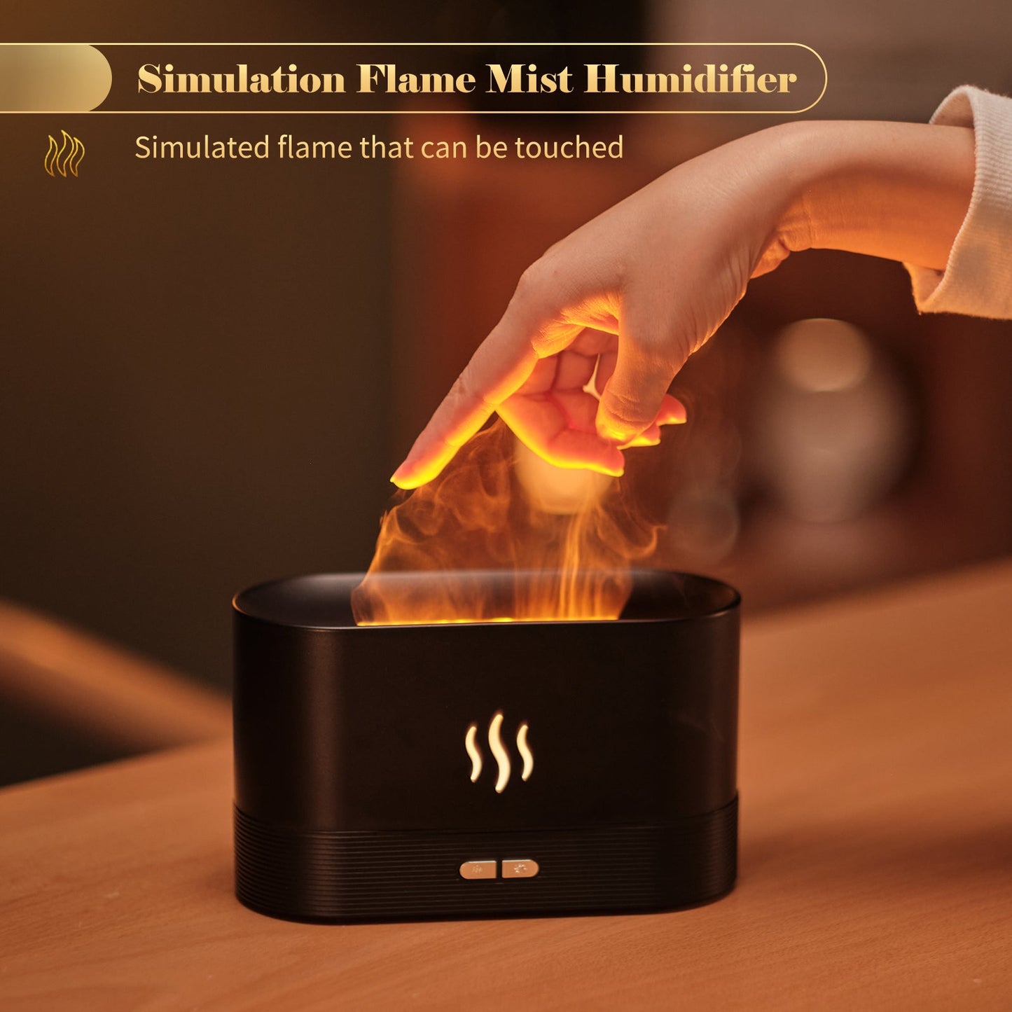 Aroma Diffuser With Flame Light