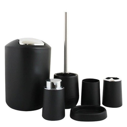 Bamboo Bathroom Accessories Set