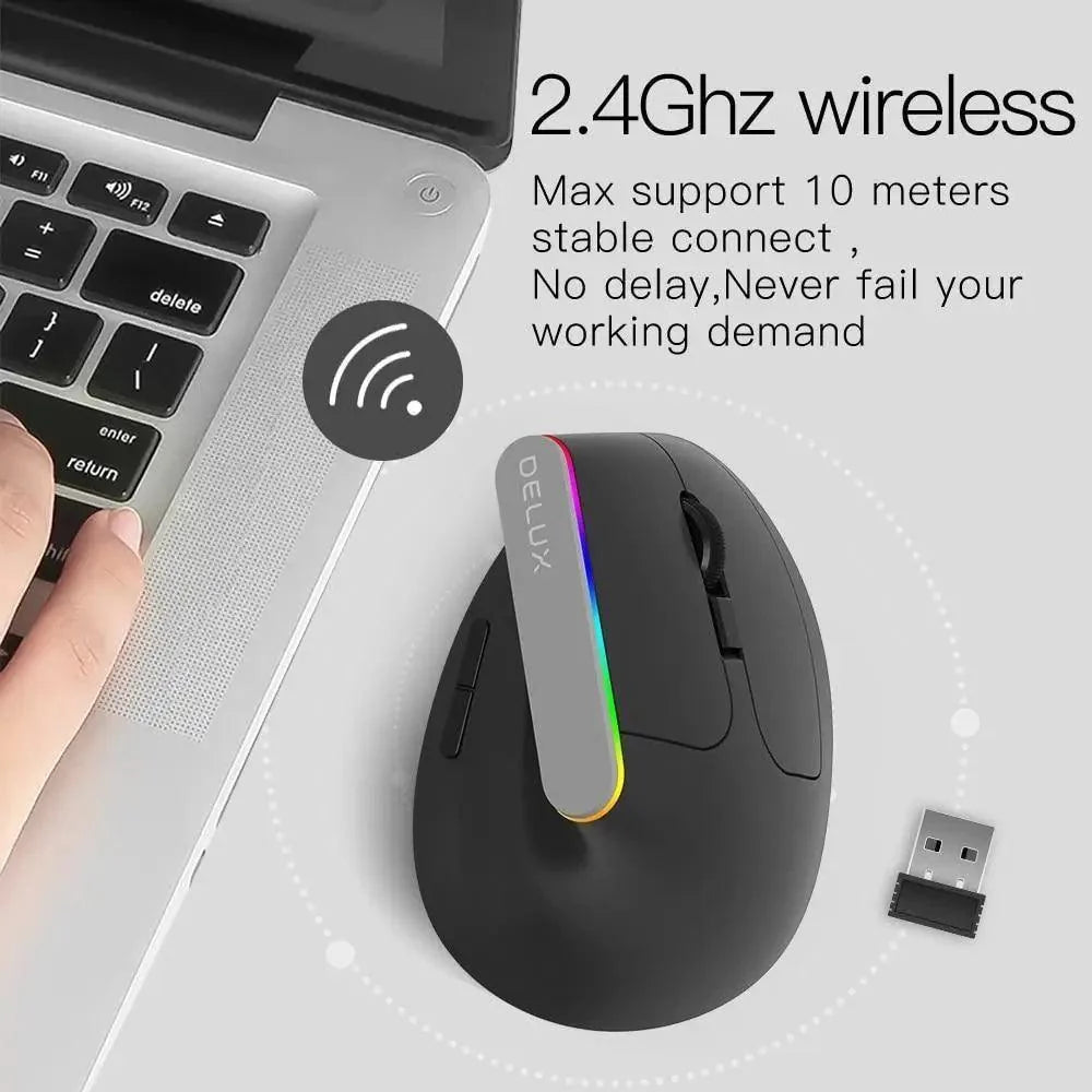 Wireless Ergonomic Vertical Mouse