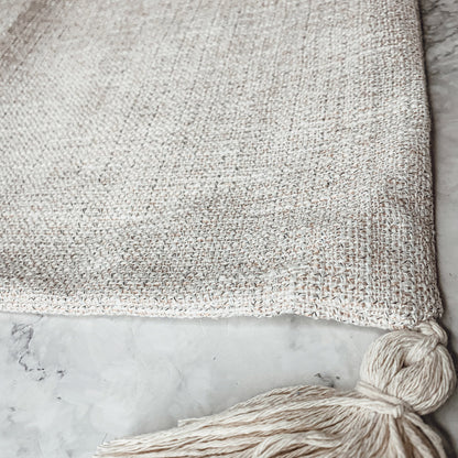 Boho Cotton Linen Pillow Cover 18x18
