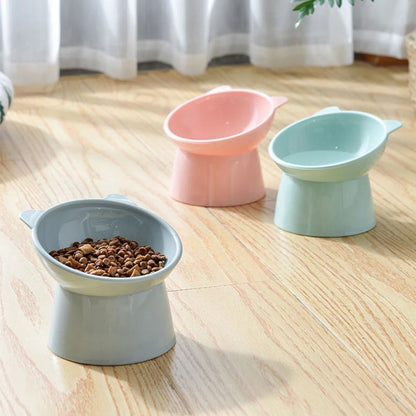 Tilted Elevated Pet Food Bowl