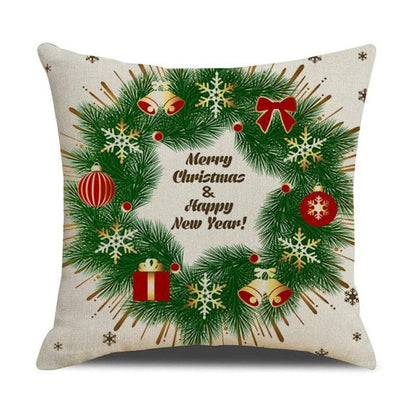 Christmas Cotton Throw Pillow Cases