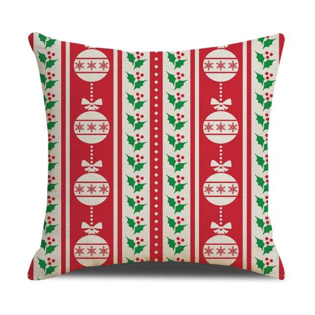 Christmas Cotton Throw Pillow Cases