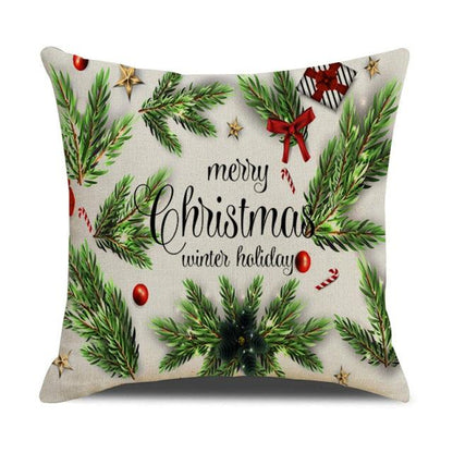 Christmas Cotton Throw Pillow Cases