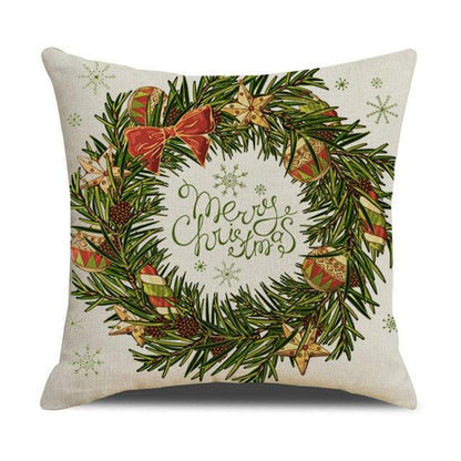Christmas Cotton Throw Pillow Cases