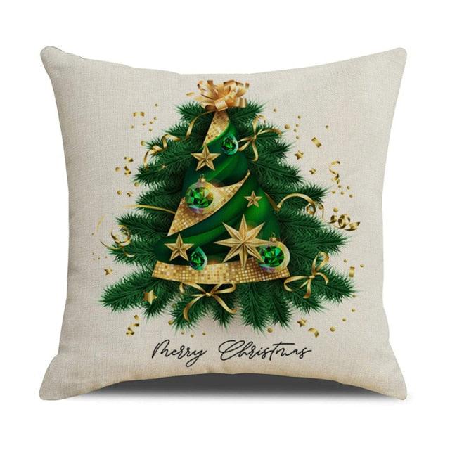 Christmas Cotton Throw Pillow Cases