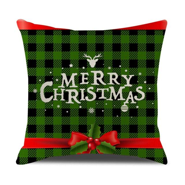 Christmas Cotton Throw Pillow Cases