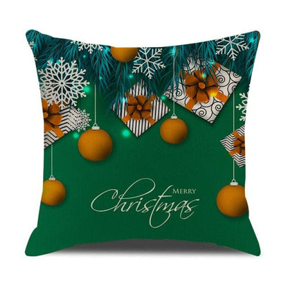 Christmas Cotton Throw Pillow Cases