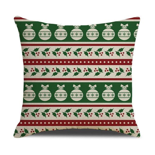 Christmas Cotton Throw Pillow Cases