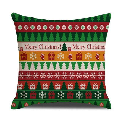 Christmas Cotton Throw Pillow Cases