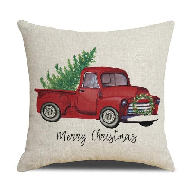 Christmas Cotton Throw Pillow Cases