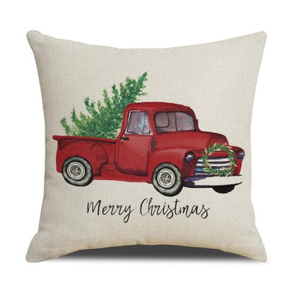 Christmas Cotton Throw Pillow Cases