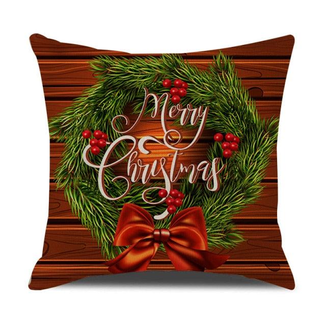 Christmas Cotton Throw Pillow Cases