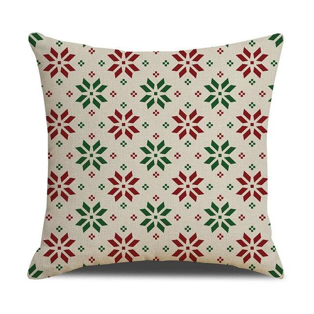 Christmas Cotton Throw Pillow Cases