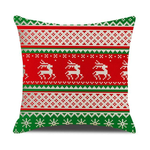 Christmas Cotton Throw Pillow Cases