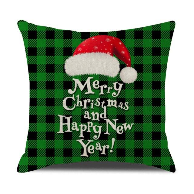 Christmas Cotton Throw Pillow Cases