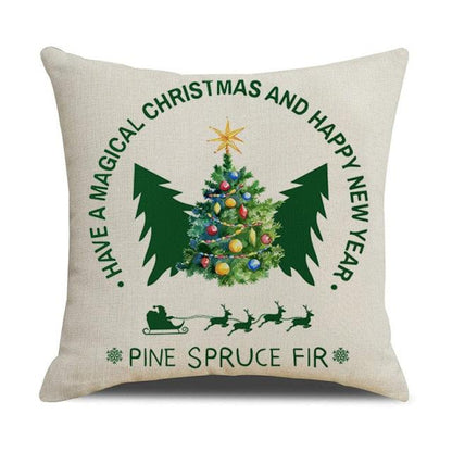 Christmas Cotton Throw Pillow Cases