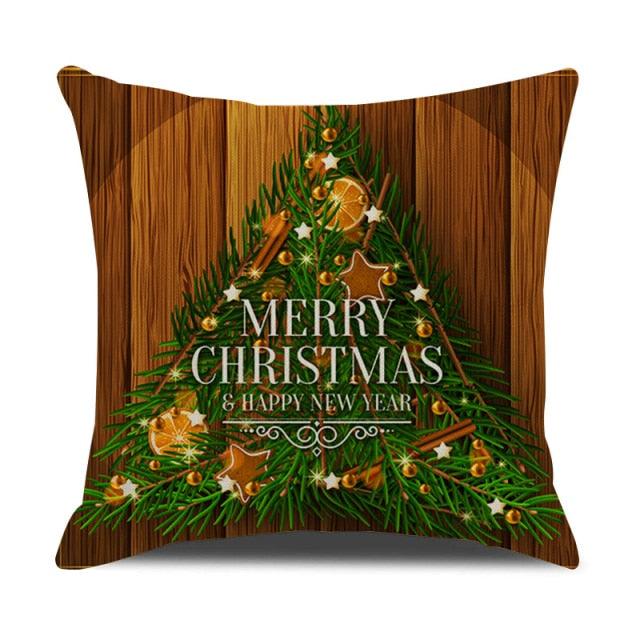 Christmas Cotton Throw Pillow Cases