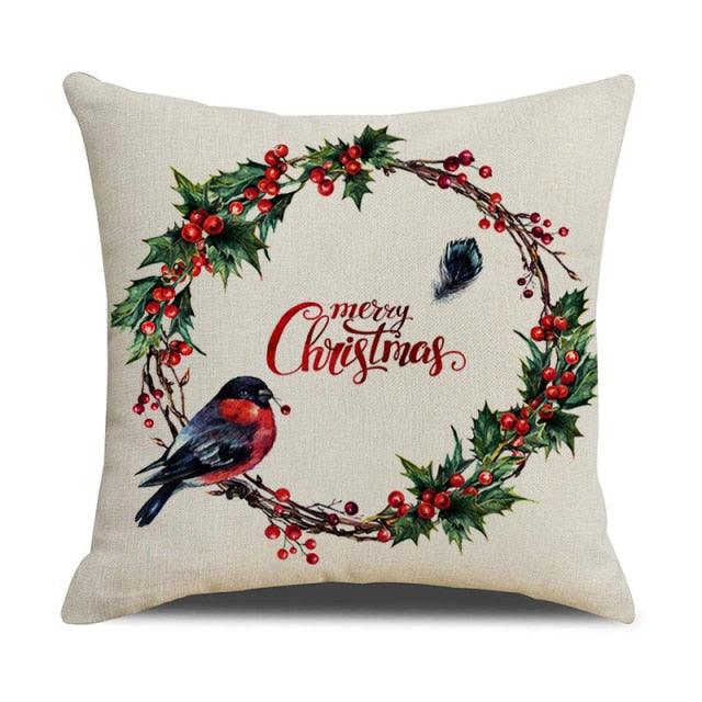 Christmas Cotton Throw Pillow Cases