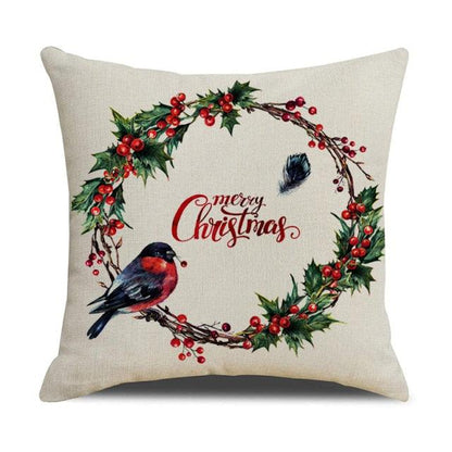 Christmas Cotton Throw Pillow Cases