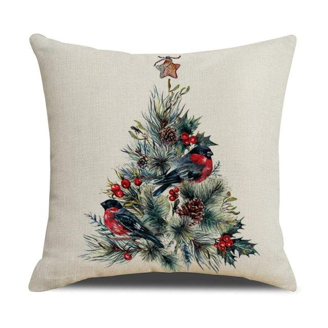 Christmas Cotton Throw Pillow Cases