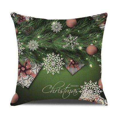 Christmas Cotton Throw Pillow Cases