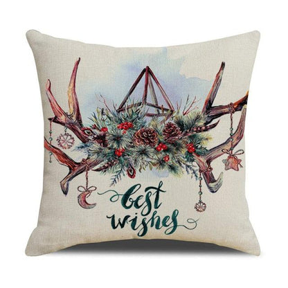 Christmas Cotton Throw Pillow Cases