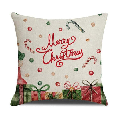 Christmas Cotton Throw Pillow Cases
