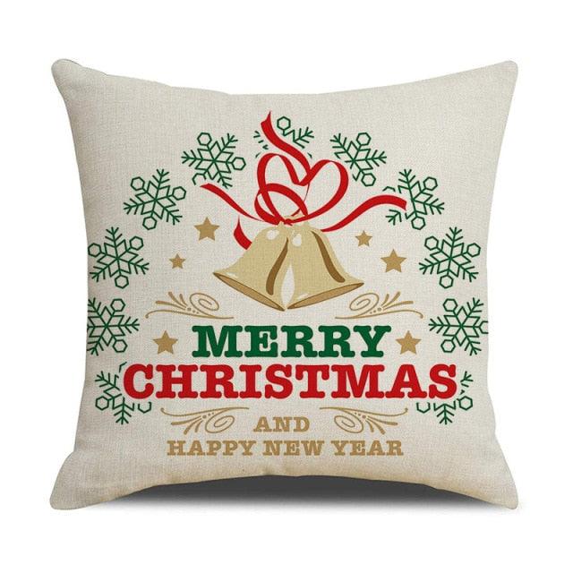 Christmas Cotton Throw Pillow Cases