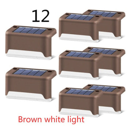 New Upgrade Waterproof LED Solar Fence Lamp Solar Deck Lights