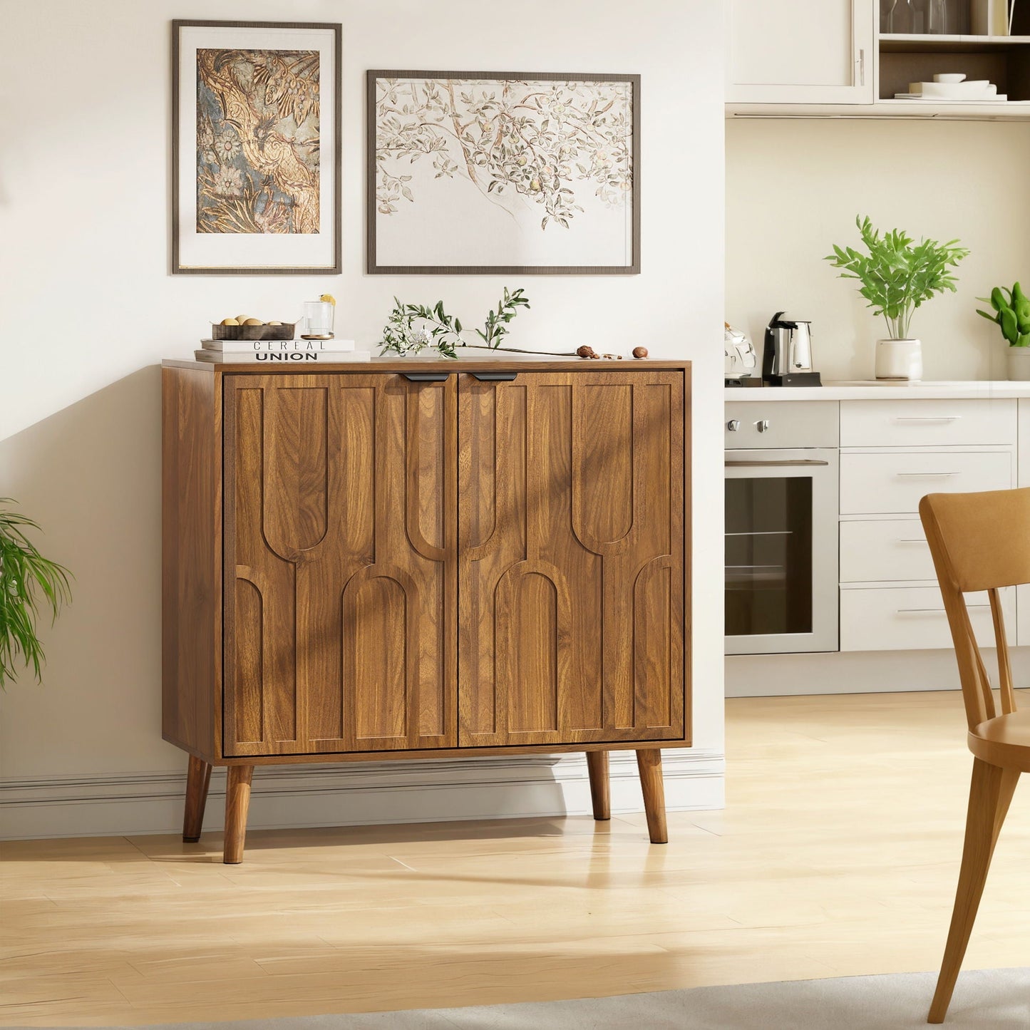 Farmhouse Style Sideboard Buffet Cabinet