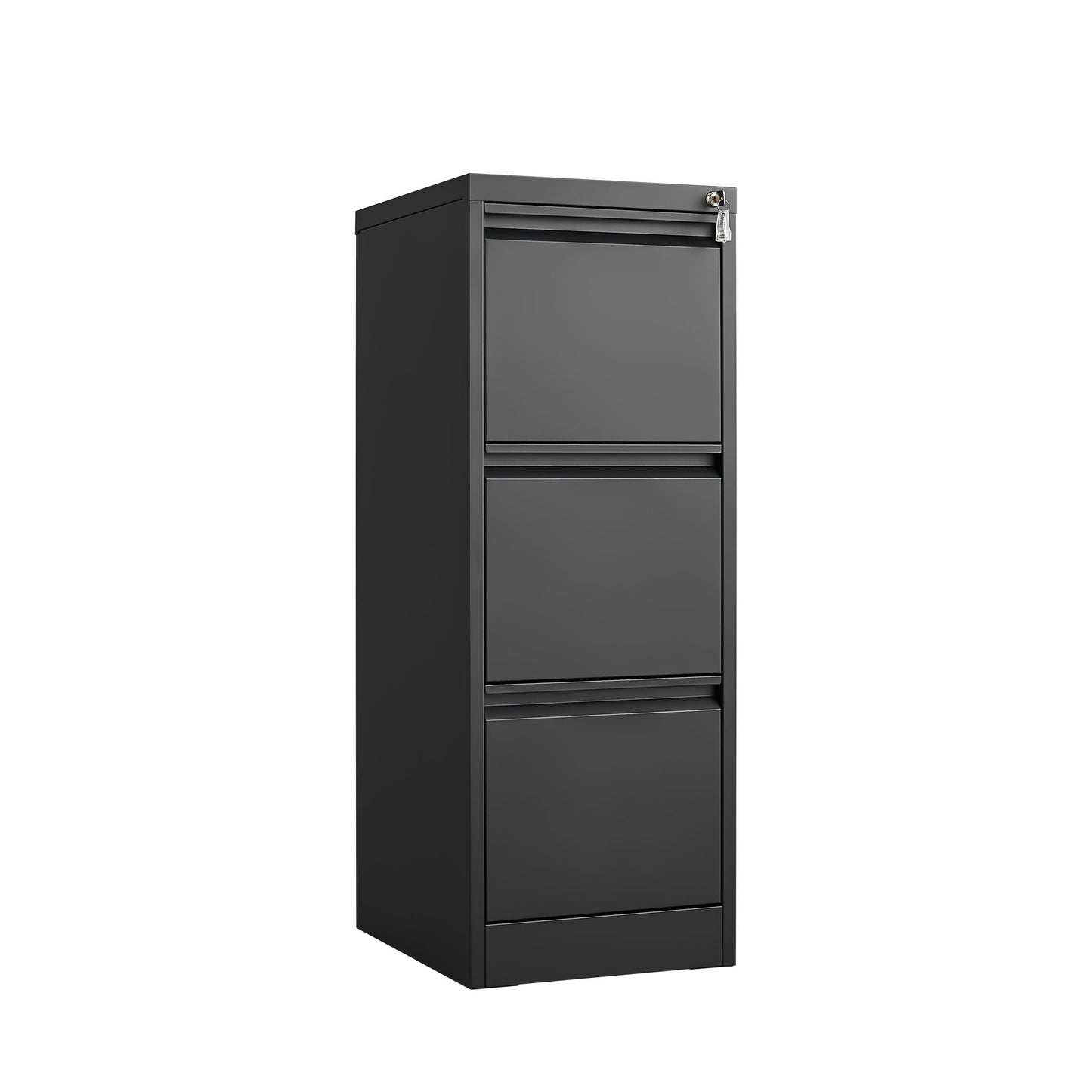Metal 3 Drawer File Cabinet With Lock