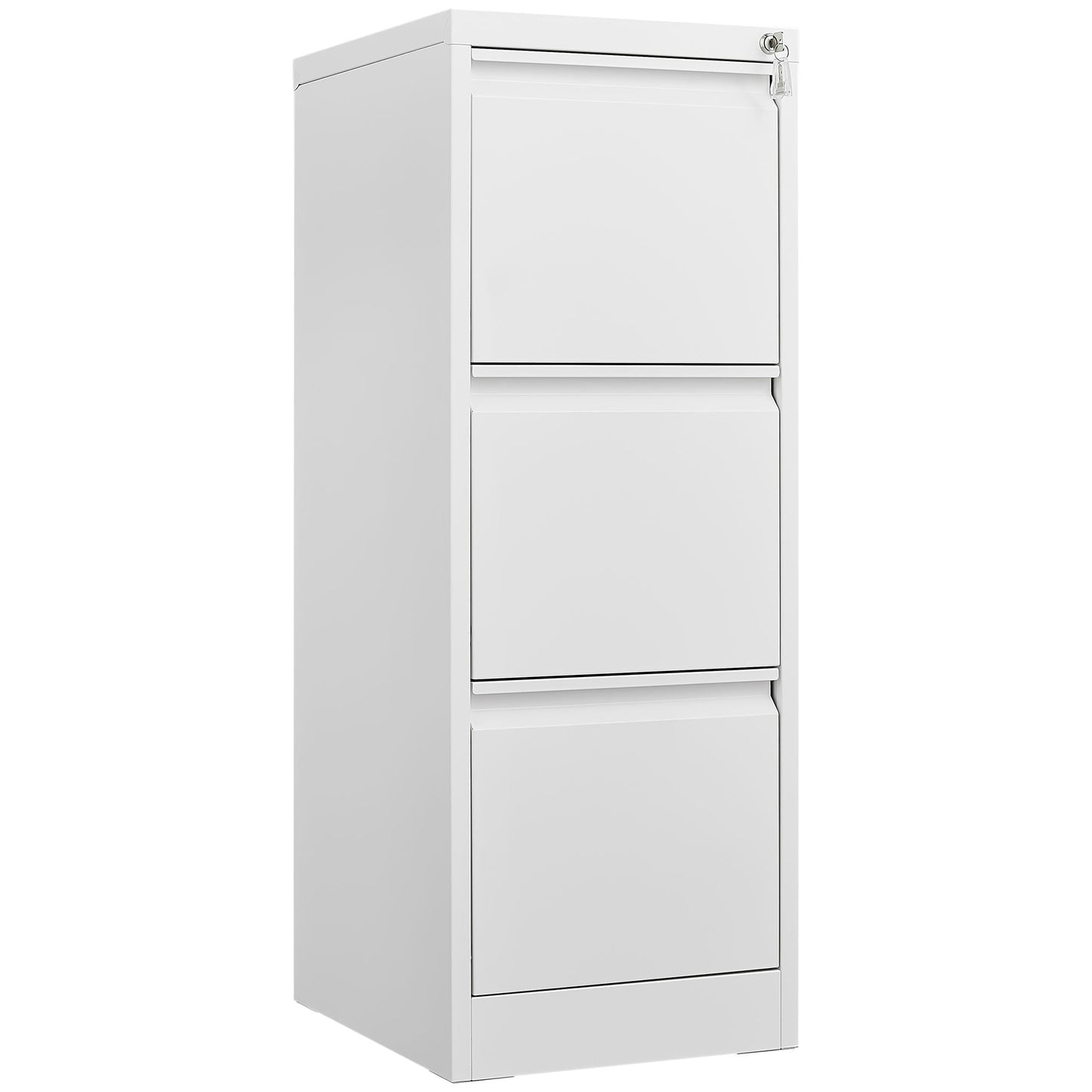 Metal 3 Drawer File Cabinet With Lock