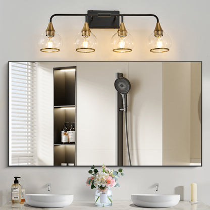 Black & Gold Vanity Wall Sconce